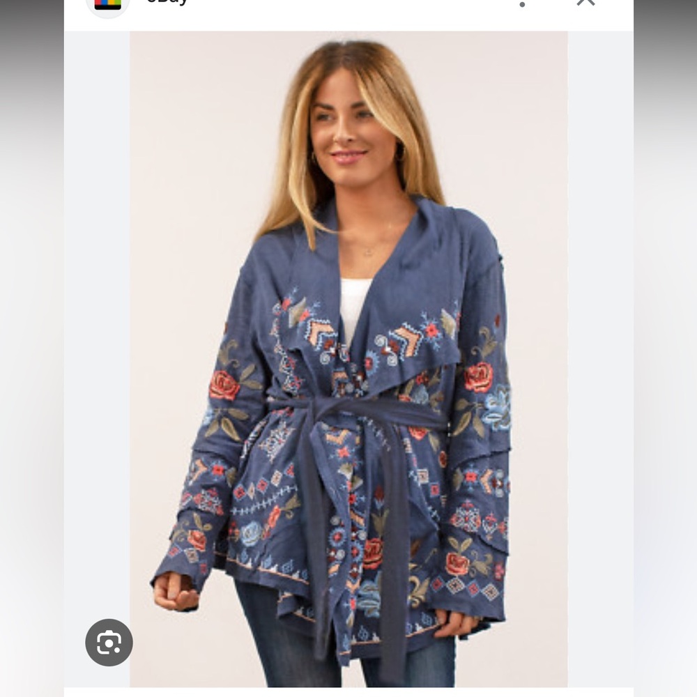 Caite Kris floral cardigan jacket